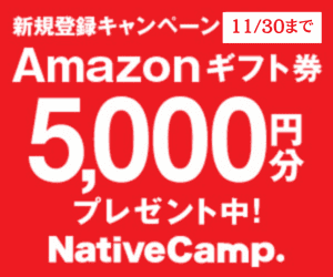 NativeCamp（ネイティブキャンプ）