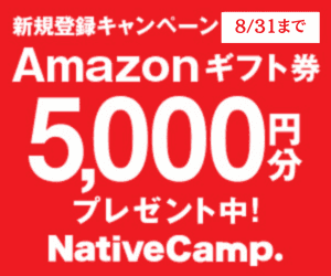 NativeCamp（ネイティブキャンプ）